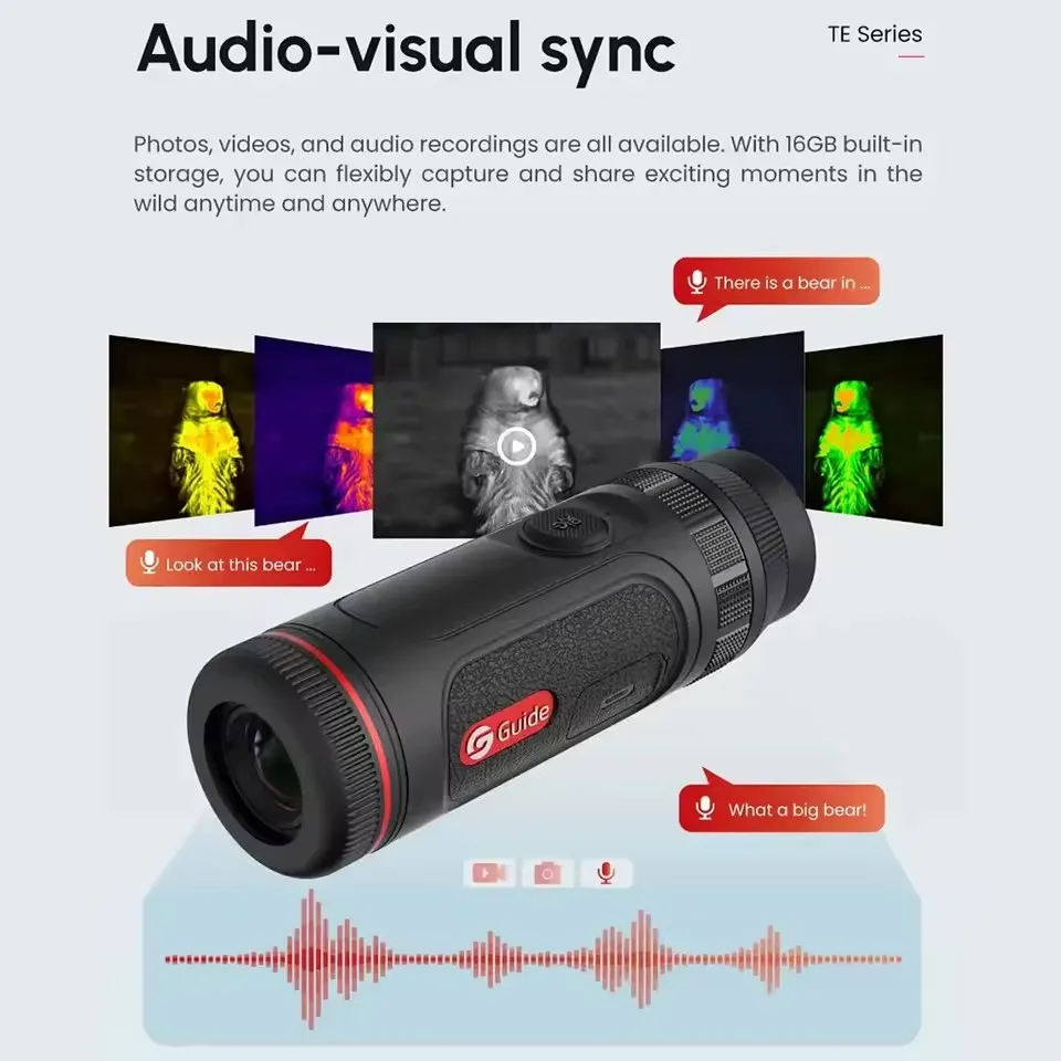 Super Light 228g Thermal Night Vision Monocular Handheld Guide TE421 for Outdoor Hunting