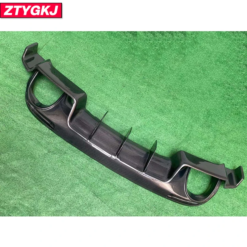 K Style High Quality Carbon Fiber Material Rear Bumper Lip Diffuser Guard For Volkswagen Scirocco R 2009-2014