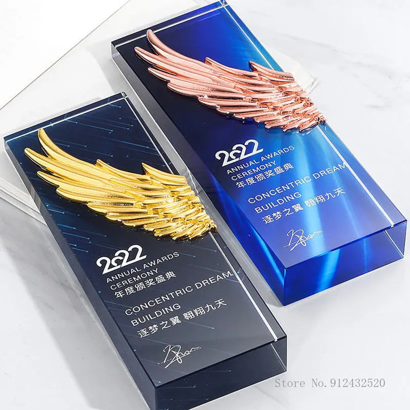 

Customized Crystal Trophy, Color Printing as a Prize, Sports Movie Award, Delivery on a Commemorative, Home Decoration