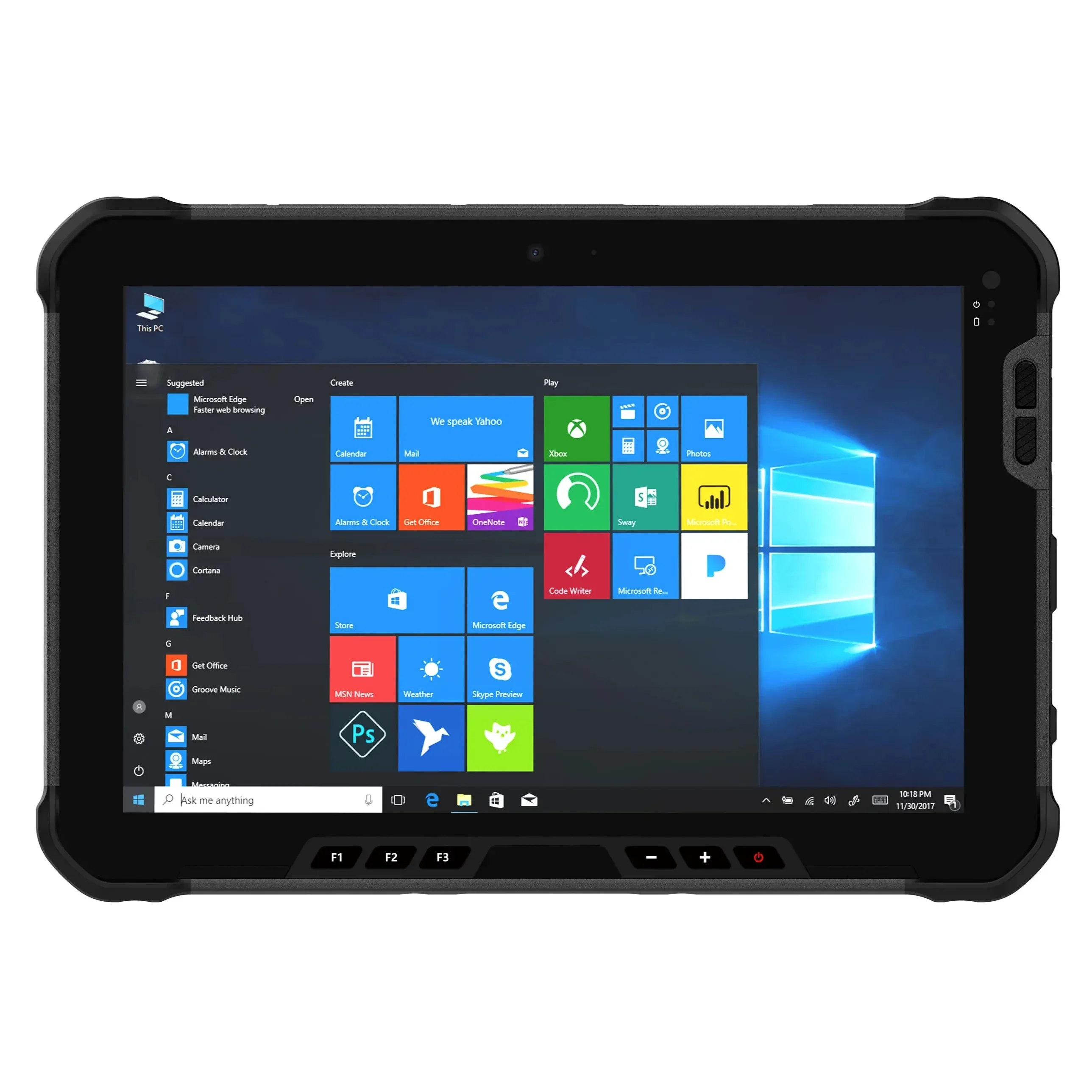 

UW56 10.1inch 4G LTE 1920*1200 800nits Capacitive Touch Screen Windows 11 rugged tablet with Processor