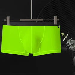 Costume da uomo mutande Pouch miglioramento del sudore a vita bassa pantaloncini traspiranti natura e confortevole verde blu