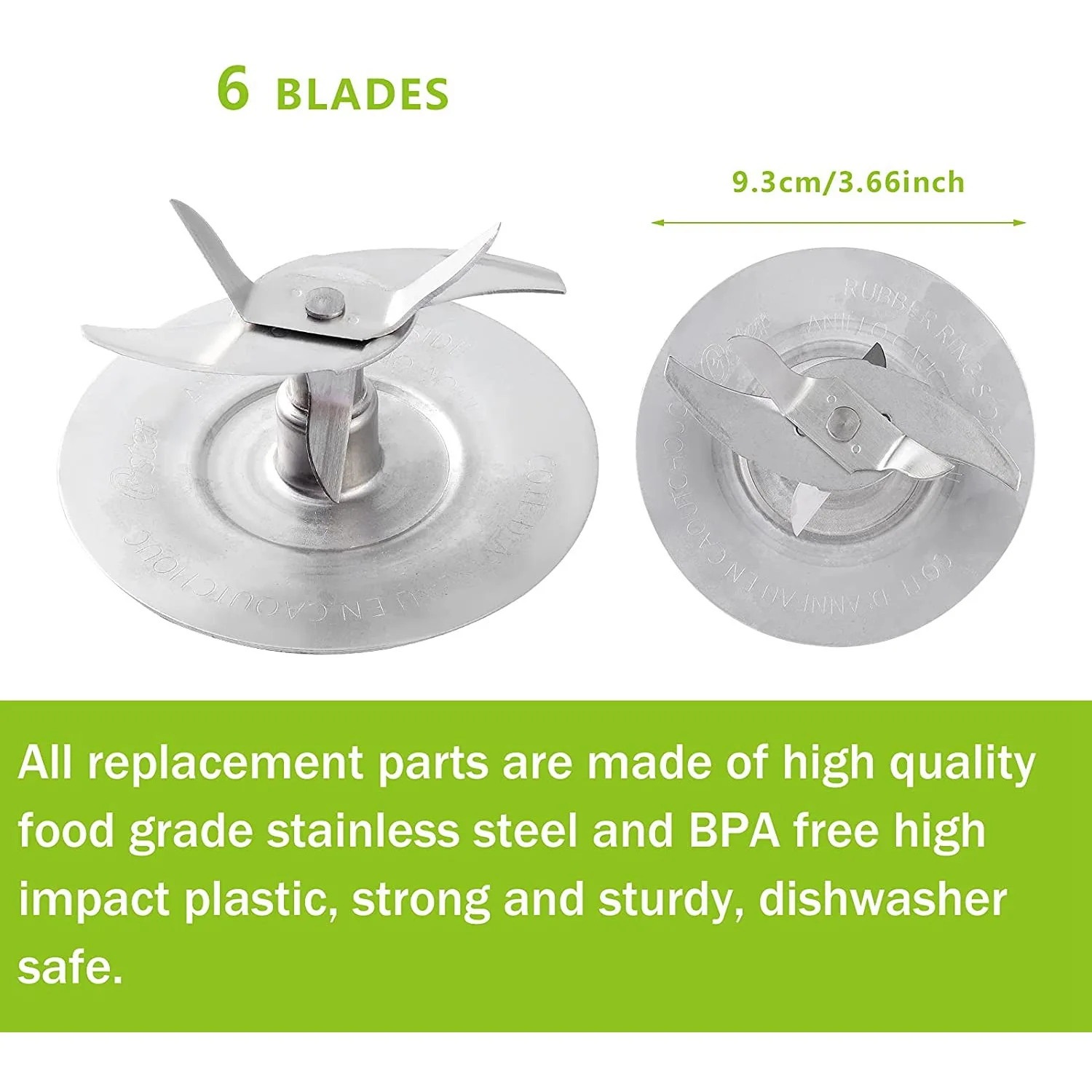 Blender Cutter Blade Peças de reposição para Oster Pro 1200, Liquidificador com Jar, Base Bottom Cap, Rubber O Ring Gasket