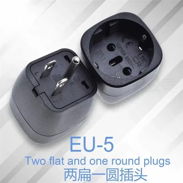 

Europe Italy Switzerland EU to AU plug adpater 2 Oblique pins AU socket conversion adapter for New Zealand Australia Netherlands