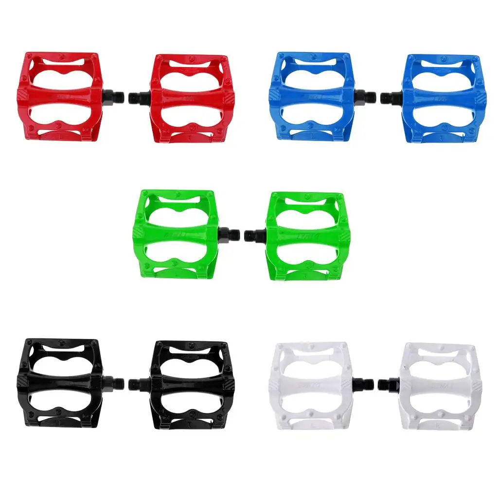 1 زوج سبائك الألومنيوم الطريق الجبلية دواسات الدراجة منصة مسطحة الدواسات