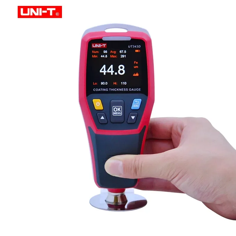 UNI-T Coating Thickness Gauge Professional UT343A/UT343D 2.0 Inches 320x240 Pixels TFT LCD Car Automotive Paint Tester Meter