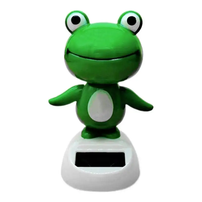 

Bobble Head Frog Frog Solar Powered Dancing Swinging Animated Bobblehead Dancer Frog Dashboard Decoration Toy Cute Animated