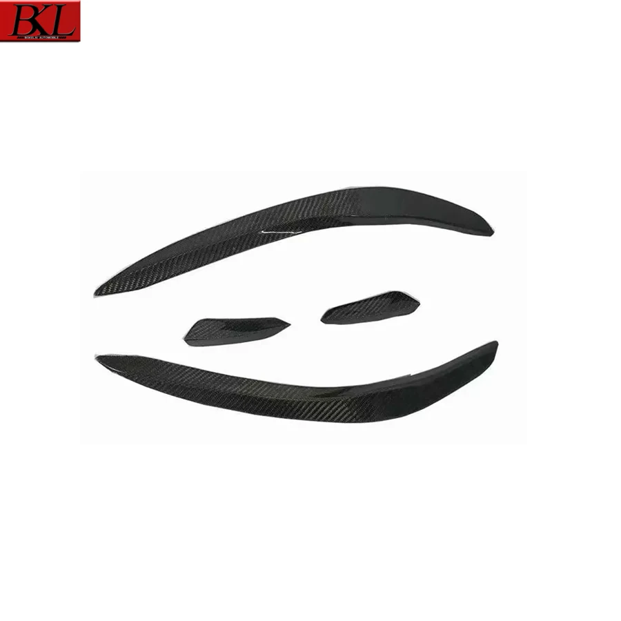 لمرسيدس بنز C الفئة W206 C200 C260 الرياضة 2022 ألياف الكربون سكين الرياح الضباب مصباح تنفيس الهواء شريط مزخرف ترقية طقم الجسم #2