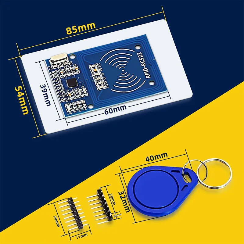 MFRC-522 RFID Module RC522 Kits 13.56 Mhz 6cm With Tags SPI Write & Read for Arduino