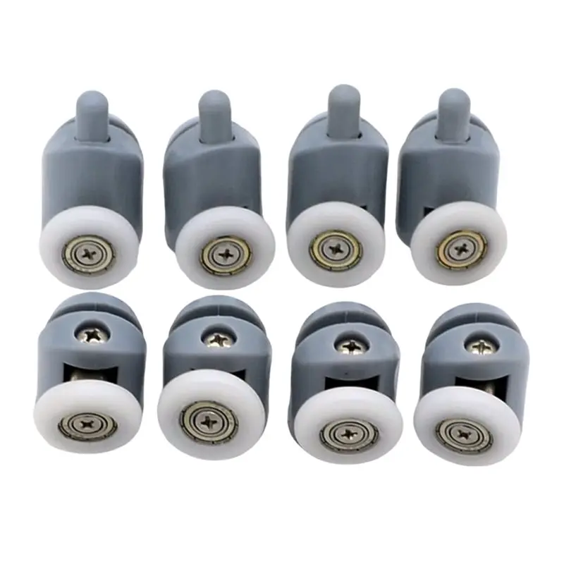 VEHO-8PCS Shower Door Rollers 23 Mm, Runners/Wheels/Pulleys/Guides For Home Bathroom DIY Replacement Parts