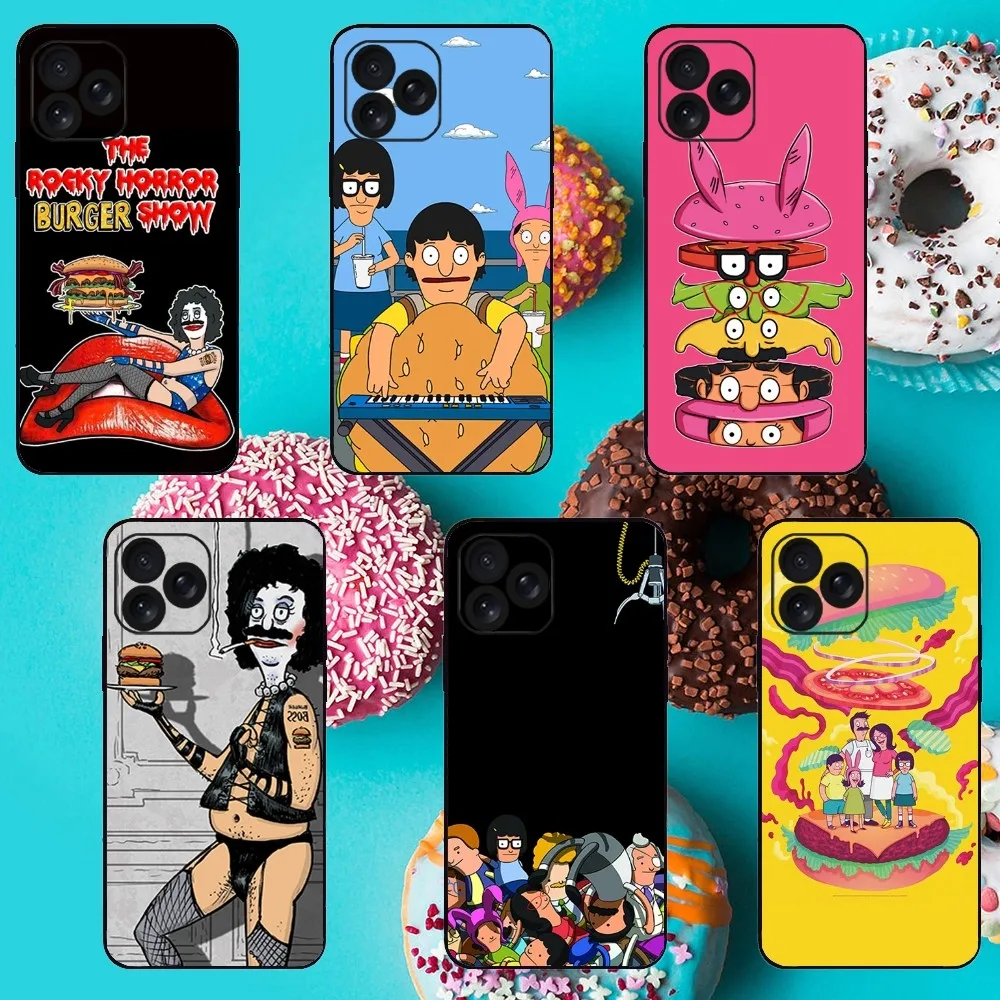 Cartoon B-Bobs B-Burgers Phone Case For iPhone 8 11 12 13 14 15 Mini X XR XS PRO MAX Plus Shell