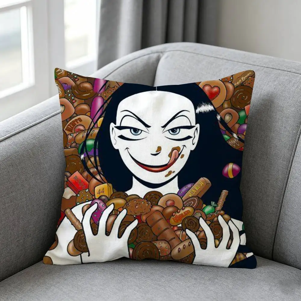 Goth Girl Nemi-i Pillow cover gift High definition digital printing,Surprise  vivid pattern Household.
