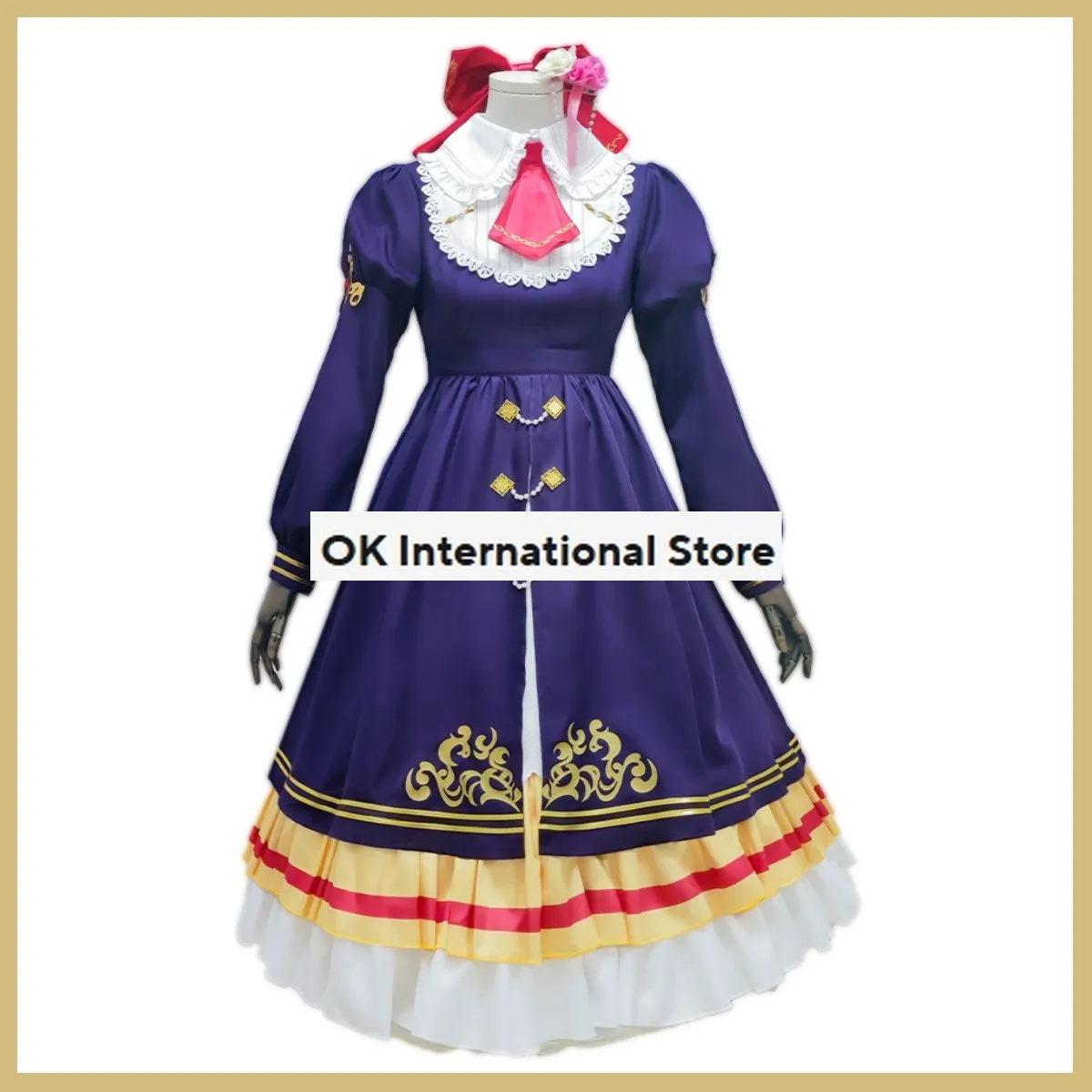 Game Umamusume: Pretty Derby Daiichi Ruby Cosplay Costume Wig Evening Dress Princess Skirt Woman Kawaii Carnival Christmas Suit