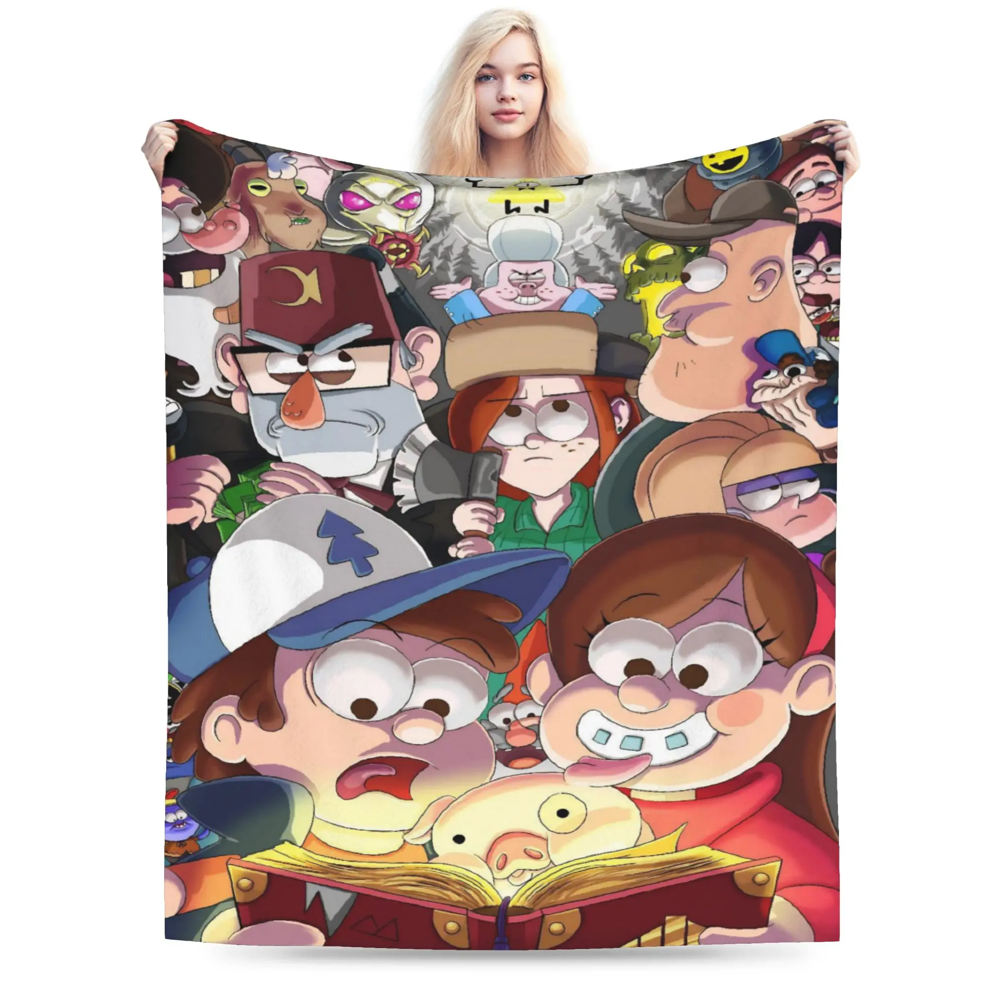 G-Gravity Falls Blanket Multiple Sizes Soft and Lightweight  Throw Blankets for Sofa Couch and Bed