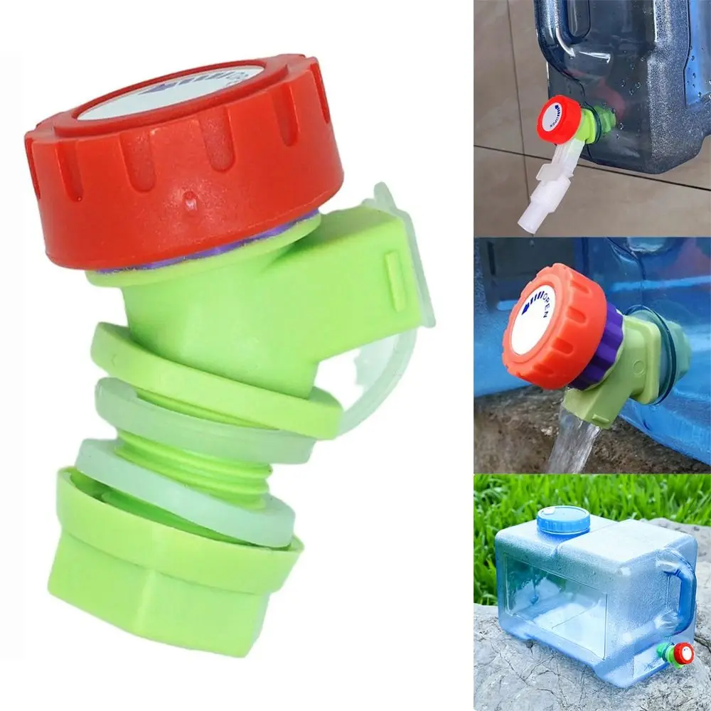 Grifo de cubo de plástico para agua potable, accesorios de cubo de repuesto para acampar, tipo perilla útil