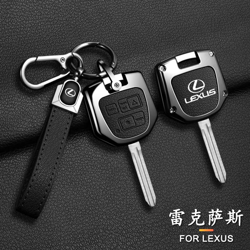 

Vintage Leather Car Key Case Full Cover Shell For Lexus ES GS LS IS RX SC LX GX470 RX350 ES300 RX400h Auto Keychain Accessories