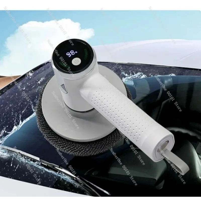 

Беспроводная электрическая щетка для уборки дома, ручной скруббер с высоким крутящим моментом и большой емкостью, со сменной насадкой