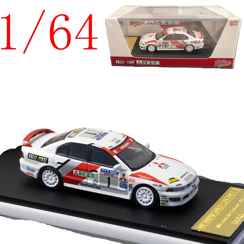 

MK Diecast 1/64 Scale Mitsubishi Galant 8th Sedan Car Model Alloy Mitsubishi Galan Racing Car Model Scene Display Ornament