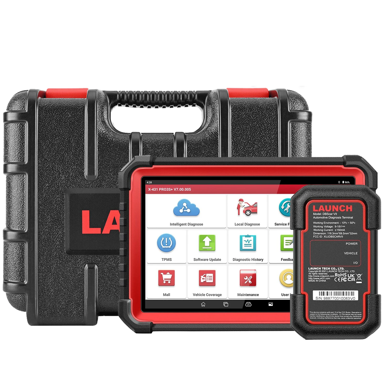 

LAUNCH X431 Pro3s Plus V5.0 Full System Automotive Diagnostic Tools ECU Coding Active test Obd2 Scanner Pk X431 Pro V+