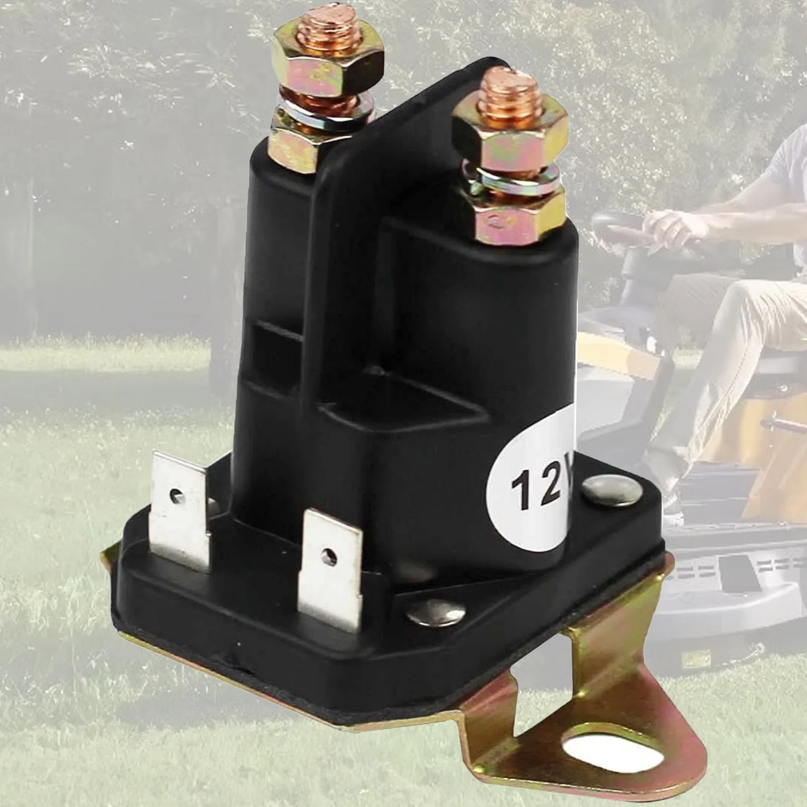 Relé de Arranque de 12V 582042802, Solenoide para Stens/Husqvarna/AYP/Trombetta/Ariens/Craftsman/Poulan/Cub Cadet, Piezas de Repuesto para Cortacésped