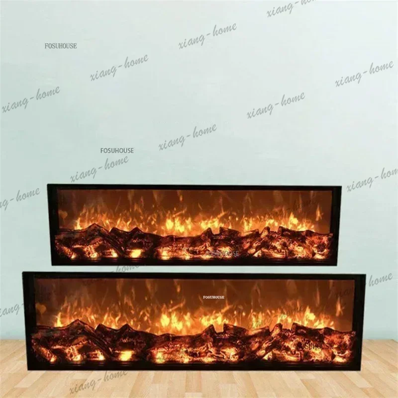 lsCustomized American Decorative Chimeneas Simulation Flame Home Living Room Embedded TV Stand Fireplace Humidifier with Heater