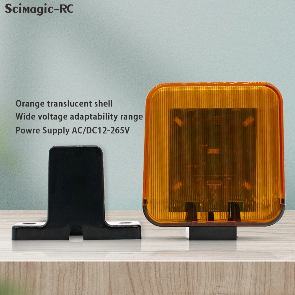 

12-265V AC/DC Flashing Alarm Lamp Warning Alarm Wall-Mounted LED Door Outdoor Flash Lamp For Main Door Open flashing alert