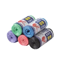 1 Rolls 30*35cm çöp torbaları ev kalınlaşmış çöp torbaları Rubbin önemsiz organizatör mutfak tek kullanımlık atık torbası rastgele renkler