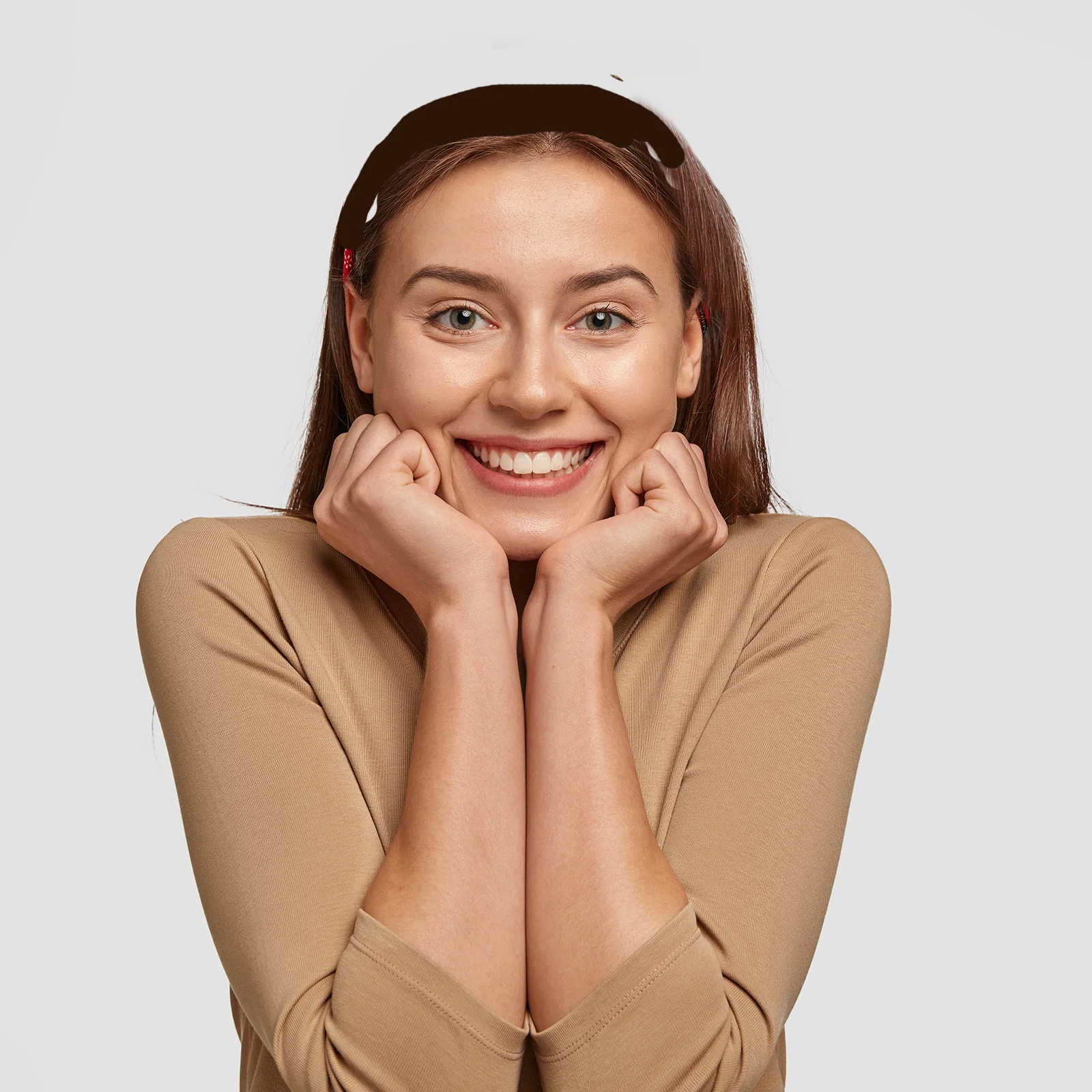 

Повязка для волос из премиального ацетата: легкая, нескользящая, декоративная — для повседневной носки, мытья и душа