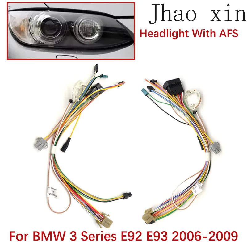 

Подходит для BMW 3 серии E92 E93 2006-2009 с AFS: Комплект внутренней проводки фар, жгут проводов, разъемы, сборка.