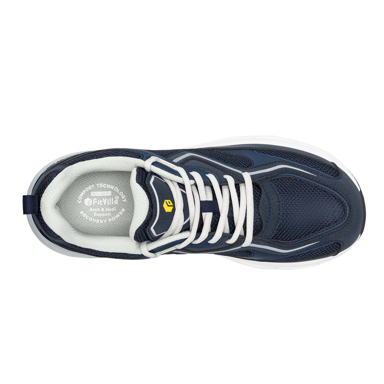 Fitville Herren-Wanderschuhe, extra breite Zehenpolsterung, lässige Sneaker für Herren, bequeme Sportschuhe für Herren, Fußgewölbestütze, Herbst – Detail 13