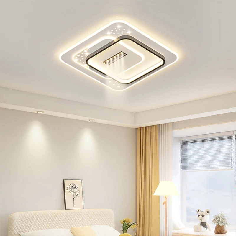 Premium 2025 New Modern Ceiling Lamp Minimalist Bedroom Dining Room Lamp With Spotlight Eye Protection Lamp Living Room Lamp