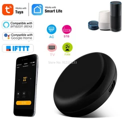 Tuya WiFi Smart Universal IR Remote DIY Smart Home Control System for TV DVD AUD AC Air Conditioner Works with Alexa Google Home