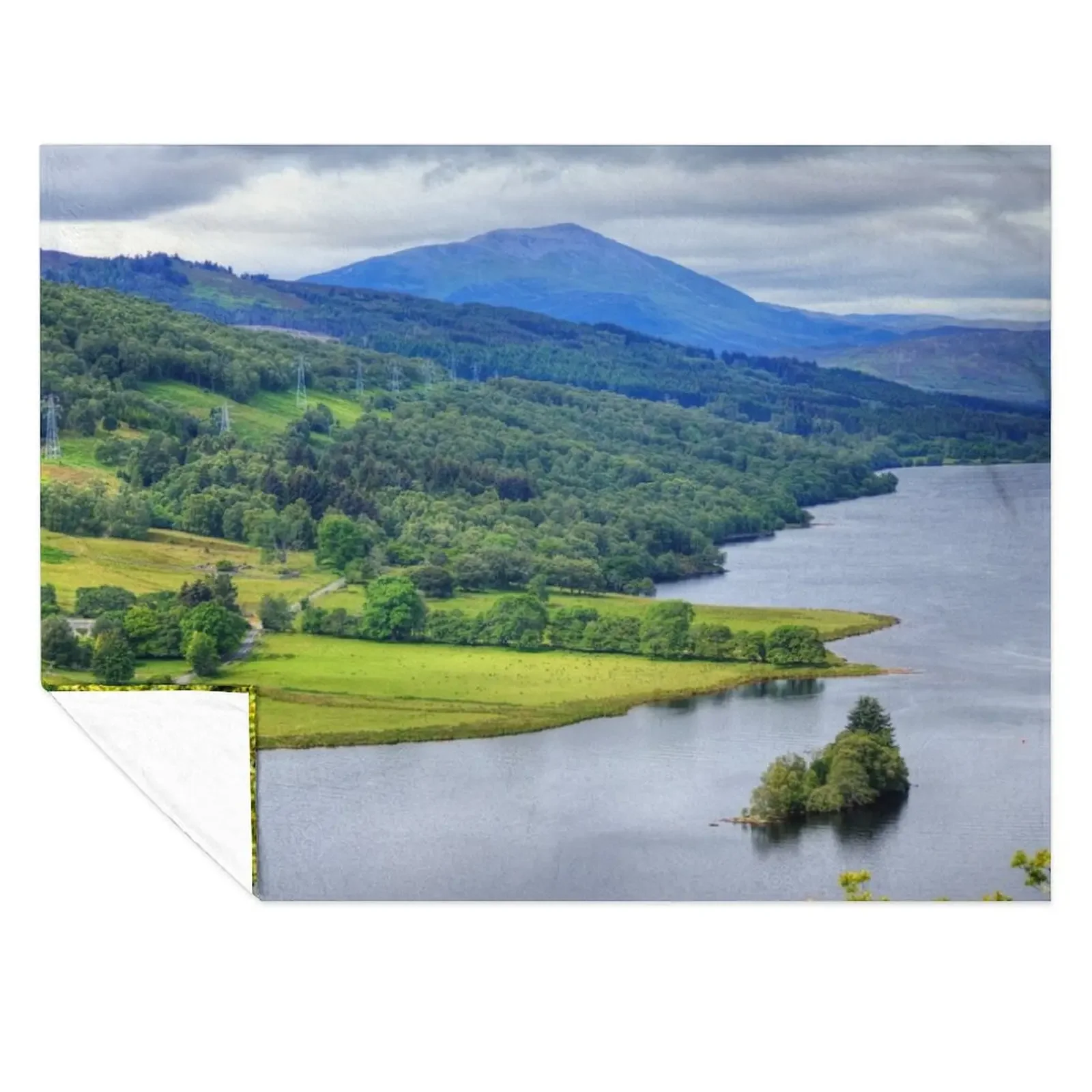 

Schiehallion in the Distance Throw Blanket Beautifuls Winter beds manga warm for winter Blankets