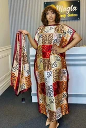 Abaya Africaine Surdimensionnée pour Femmes, Vêtements Doux, Dashiki de Dubaï, Robes Florales Décontractées, Robe Longue Musulmane, Nouvelle Collection 2024