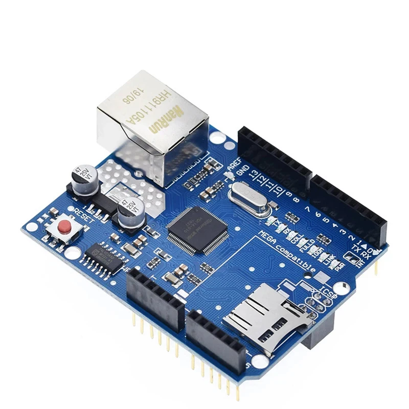 Imagem -02 - Uno-escudo Ethernet para Arduino Placa de Desenvolvimento Unr r3 2560 Mega 1280 328 W5100 W5100