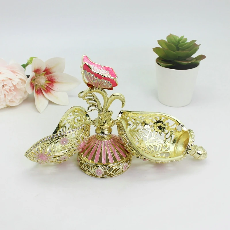 SHINNYGIFTS Faberge Egg Style Easter Egg Trinket Box Hand Painted Enamel Egg Jewelry Box for Home Decoration Easter Gifts