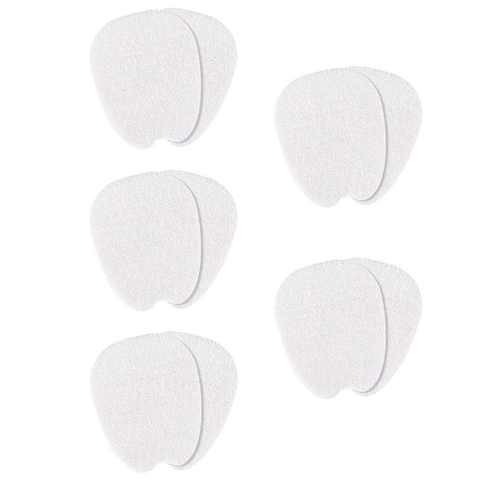 

5 Pairs Women's Sandals Tongue Sticker Invisible Insoles Forefoot Pad Multipurpose Pads Felt White Front Palm Miss