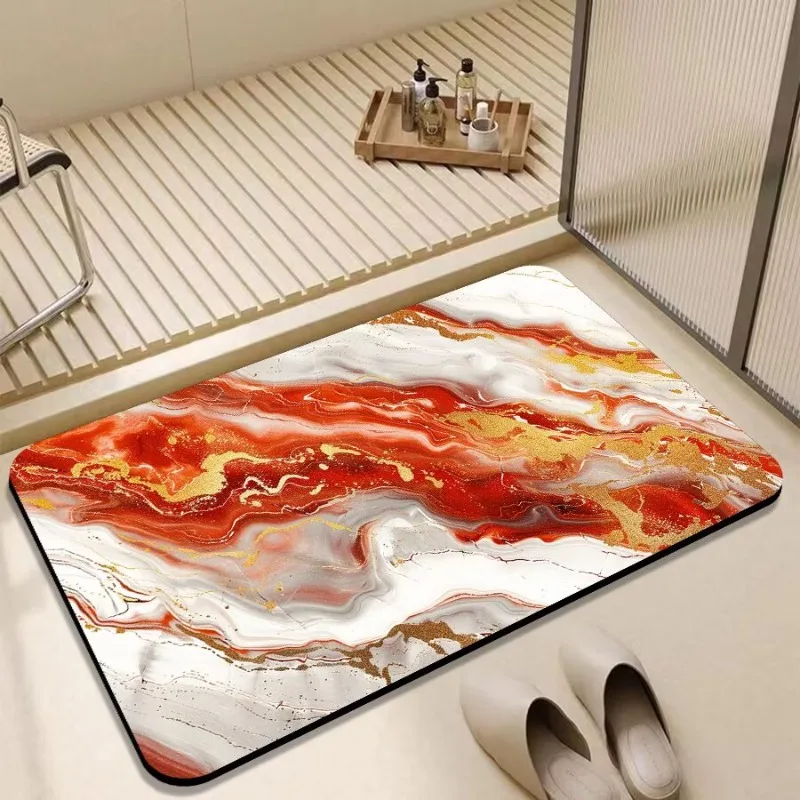 Door floor mat, diatom mud, leave-in-wash household water-absorbing non-slip mat, wear-resistant mat, entrance foot pad carpet