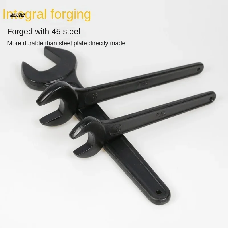 Heavy Duty Single Open End Wrench Black Hand Grip Tool Spanner 17mm 23mm 19mm 21mm 22mm 24mm 27mm 30mm 32mm 36mm 41mm 46mm