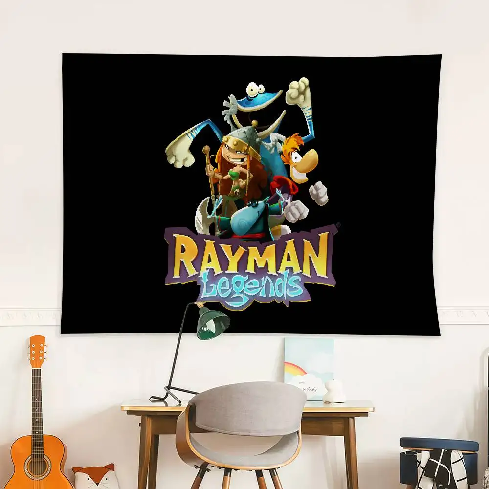 لعبة R-Rayman L-Legends العلم الديكور في الهواء الطلق نزهة حفلة المنزل التخييم حفلة فنية معلقة راية