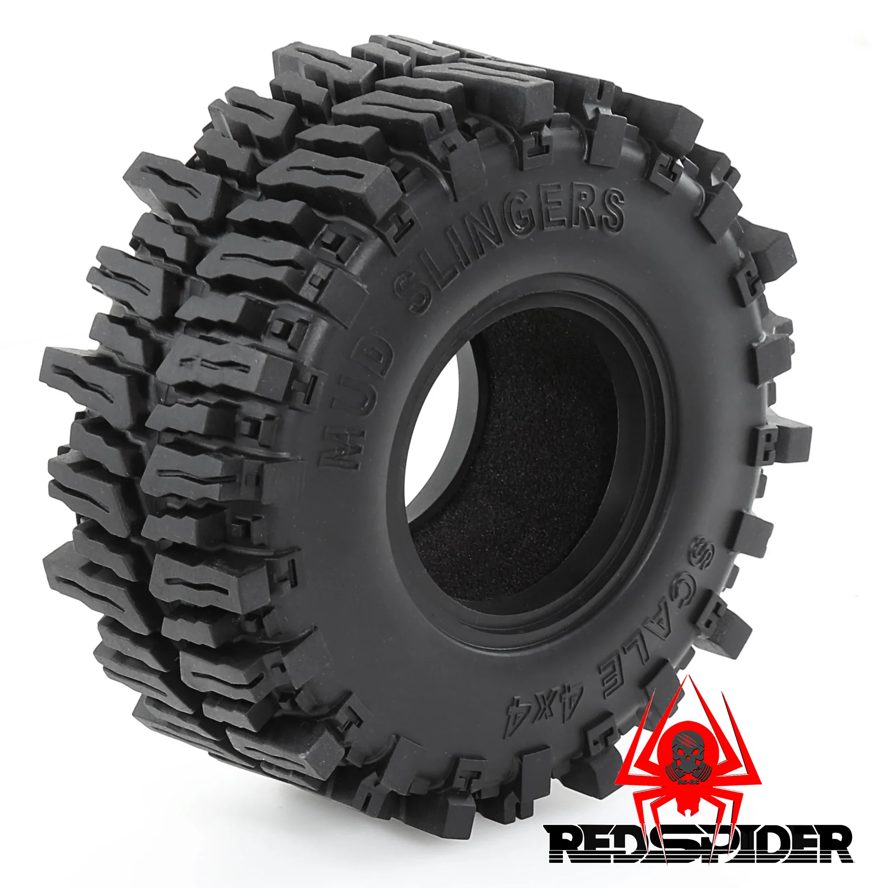 2.2 Inch Crawler Tires (4pcs) Mud Terrain Tires Super Grip Soft Tyre OD 130mm for Axial SCX10 90047 D90 TF2 Tamiya CC01 TRX4