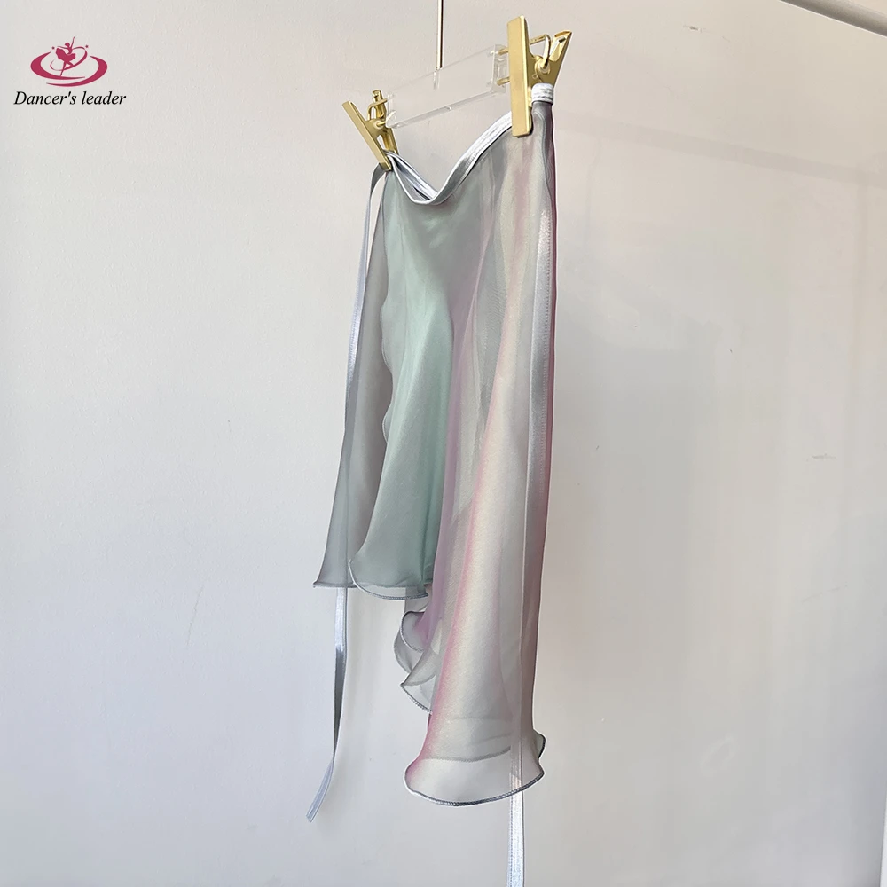 تنورة باليه قصيرة مذهبة الخيال الرمادي المرأة تنورة رقص الجمباز ممارسة تنورة الكبار المرأة الغنائية تنورة