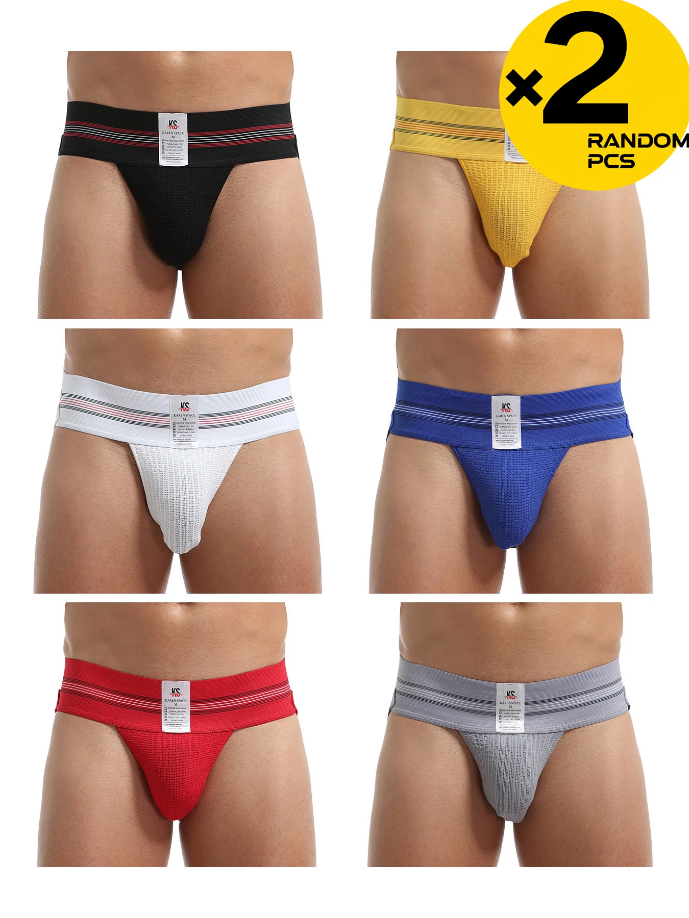 Sexy men underwear jockstrap homme mens jockstrap underwear man thong jockstrap gay jock strap cotton Breathable 2/3/4PCS Rando