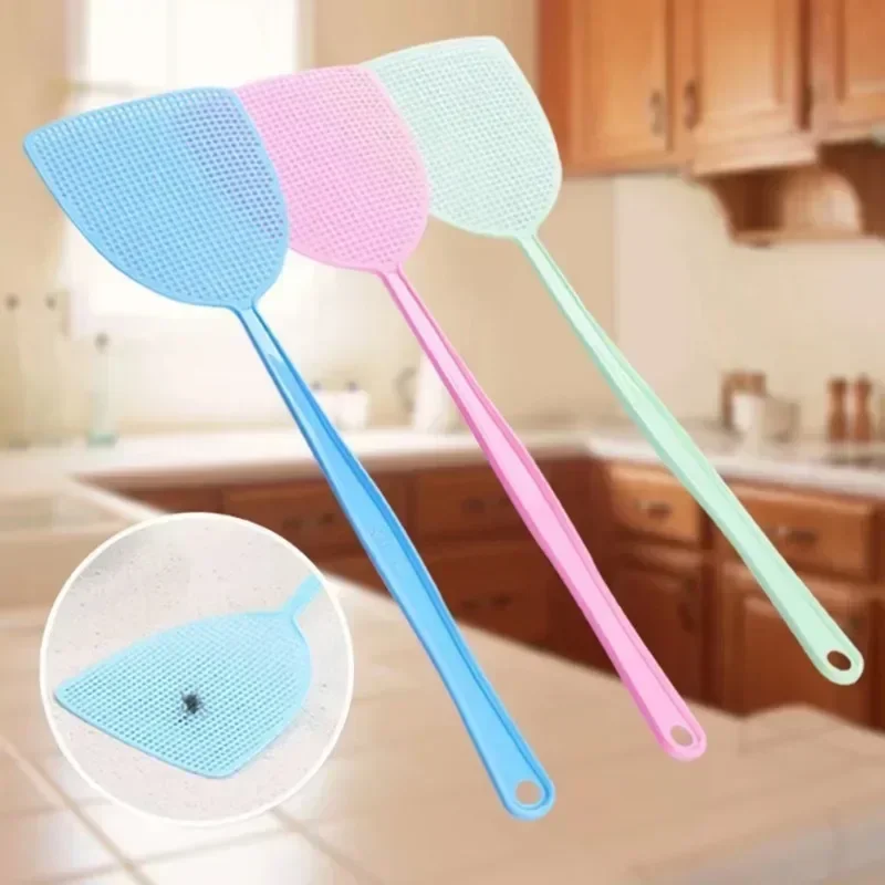 

Long Handle Plastic Fly Swatter Mosquito Swatter Manual Pest Control Mosquito Killer Home Garden Kitchen Insect Repellent Tool