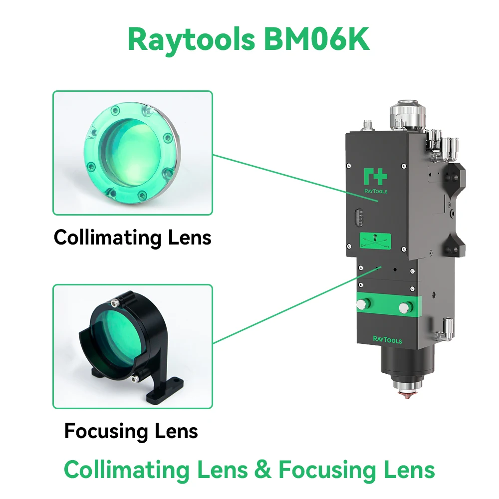 Origianl Raytools BM06K Laser Focusing Lens with Holder D37 CL100 FL150 FL200 Collimating Lens for Raytools BM06K Cutting Head