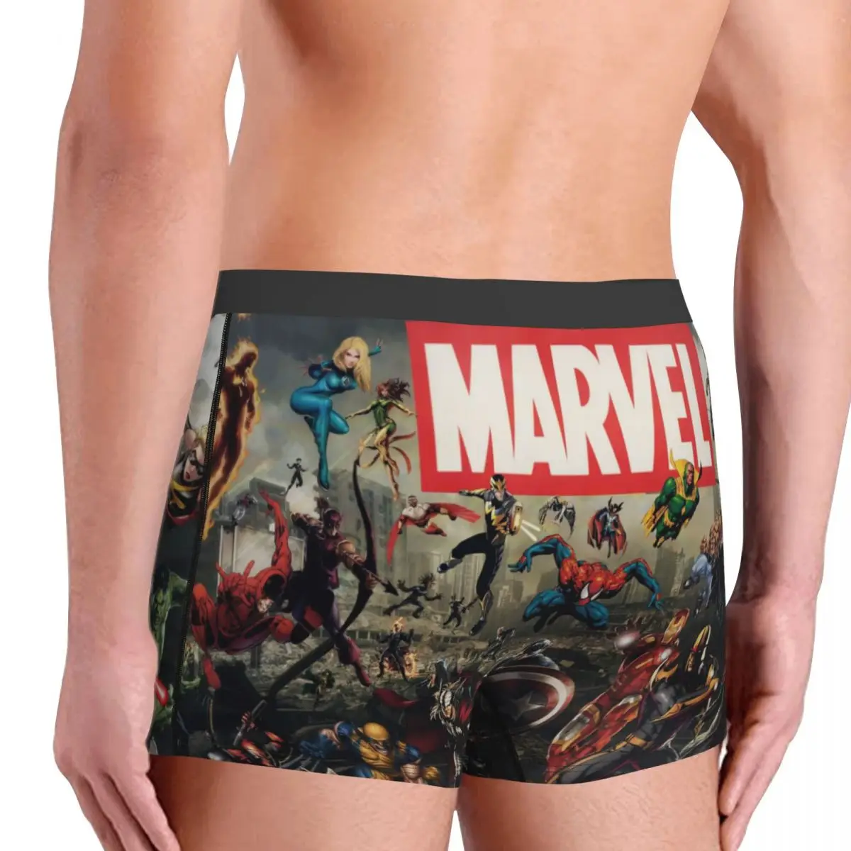 MARVEL Super Hero Underpants Cotton Panties Male Underwear Print MARVEL Shorts Boxer Briefs