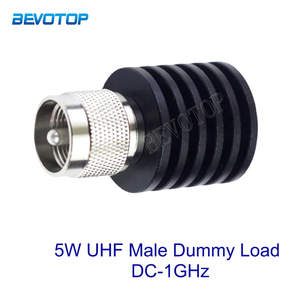 

5W DC-1GHz 50 Ohm UHF PL259 Male Plug Connector RF Coaxial Termination Dummy Load Nickel Plated RF Adapter