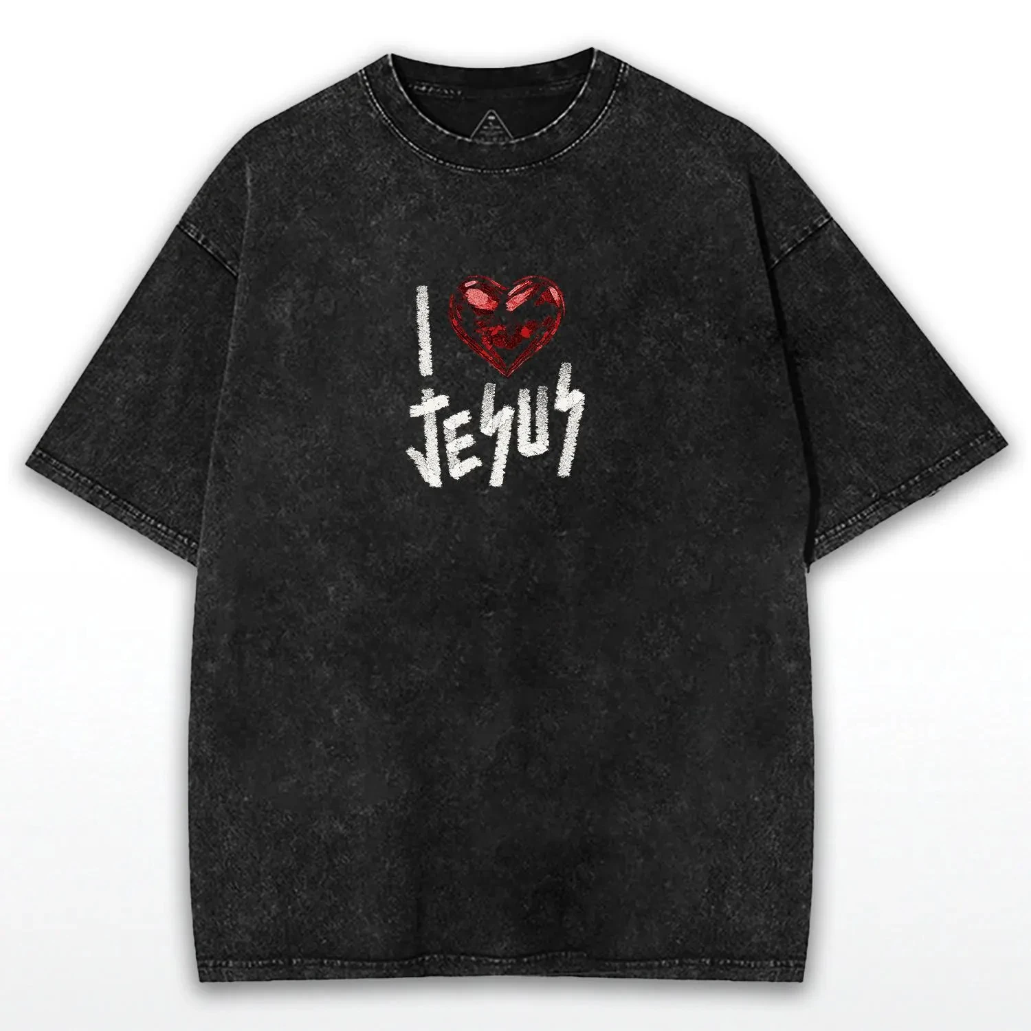 خمر غسلها يسوع المسيح الجرافيك طباعة القطن تي شيرت للرجال النساء Y2k Prue القطن القوطي تنفس كبيرة الحجم Unseix المحملة