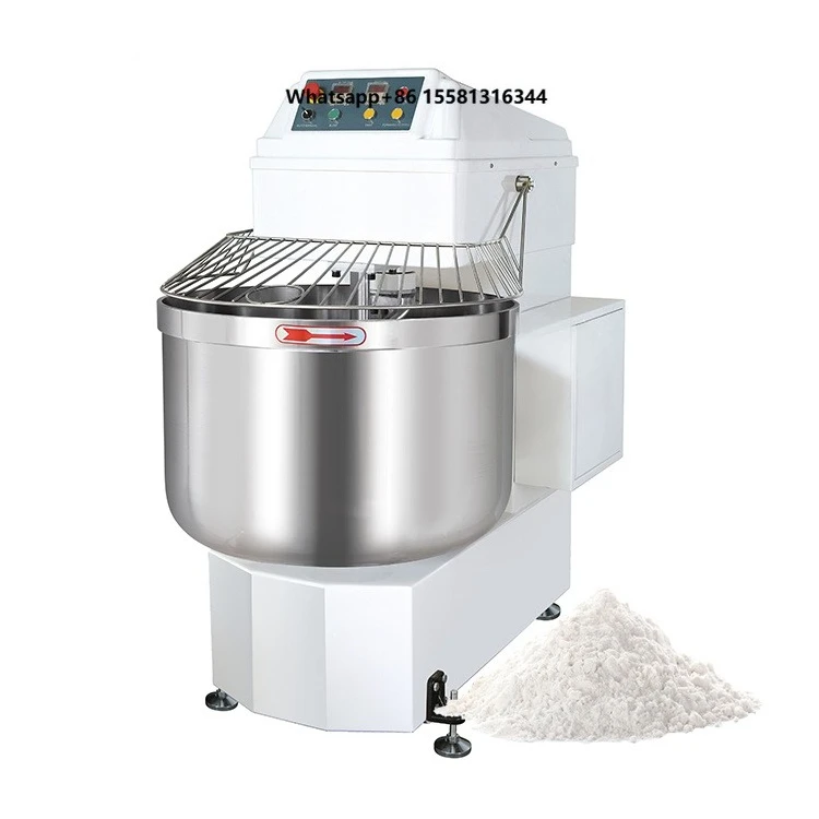 Automatic Tilting Dough Mixer Dough Spiral Mixer Commercial Pizza Dough Mixer 50L for Bakery