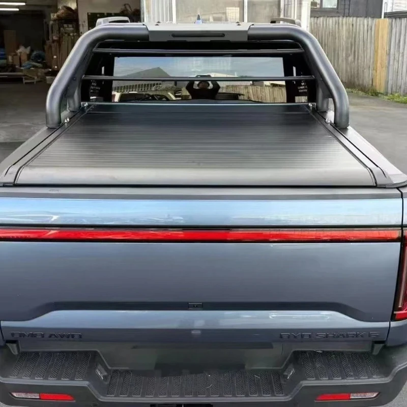 High Quality Automatic Soft Retractable Roll Up Truck Bed Tonneau Cover Fit For EV 2025
