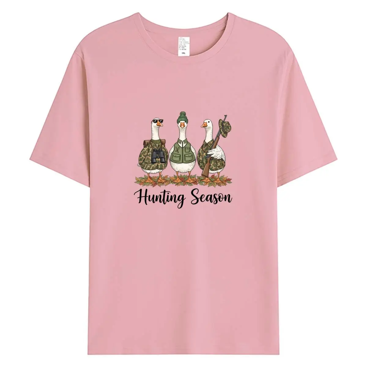 Women Tee Tops Summer Woman Clothing Short Sleeve Cotton T-shirt 2026 Hunting Season Graphic T Shirts Oversized Female Tshirt